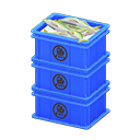 Stacked Fish Containers