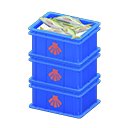 Stacked Fish Containers