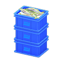 Stacked Fish Containers