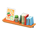 Wall-Mounted Bookshelf