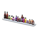 Wall Shelf With Bottles