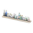 Wall Shelf With Bottles