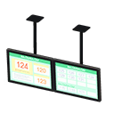 Dual Hanging Monitors