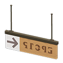 Hanging Guide Sign