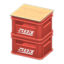 Stacked Bottle Crates