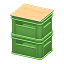 Stacked Bottle Crates