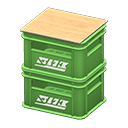 Stacked Bottle Crates