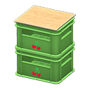 Stacked Bottle Crates