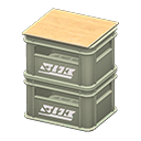 Stacked Bottle Crates