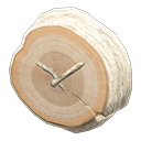 Log Wall-Mounted Clock