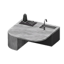 Marble Kitchen Island