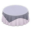 Large Covered Round Table