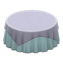 Large Covered Round Table