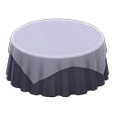 Large Covered Round Table