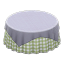Large Covered Round Table