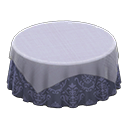 Large Covered Round Table