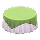 Large Covered Round Table