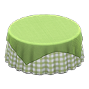 Large Covered Round Table