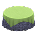 Large Covered Round Table