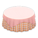 Large Covered Round Table