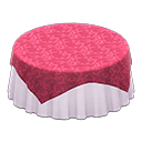 Large Covered Round Table