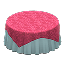 Large Covered Round Table