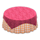 Large Covered Round Table