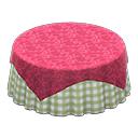 Large Covered Round Table