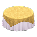 Large Covered Round Table