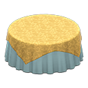 Large Covered Round Table