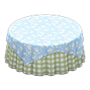 Large Covered Round Table