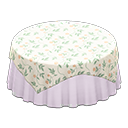 Large Covered Round Table