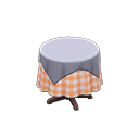 Small Covered Round Table