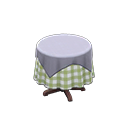 Small Covered Round Table