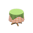 Small Covered Round Table