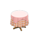 Small Covered Round Table