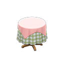 Small Covered Round Table