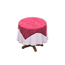 Small Covered Round Table