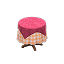 Small Covered Round Table
