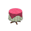 Small Covered Round Table