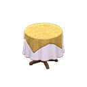 Small Covered Round Table