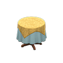 Small Covered Round Table