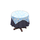 Small Covered Round Table