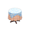Small Covered Round Table