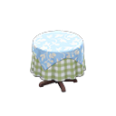 Small Covered Round Table