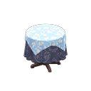 Small Covered Round Table
