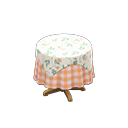 Small Covered Round Table