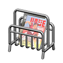 Tubular Magazine Rack