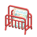 Tubular Magazine Rack