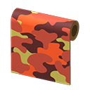 Orange Camo Wall